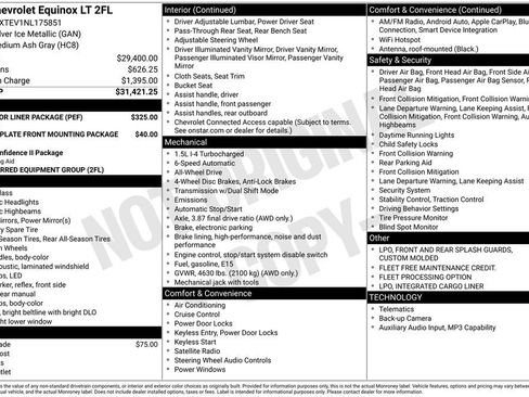 Used 2022 Chevrolet Equinox LT w/ LPO, Floor Liner Package image 41
