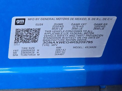 Certified 2024 Chevrolet Equinox RS image 53