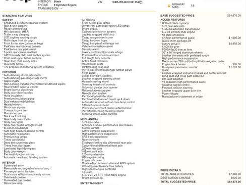 Used 2012 Jeep Grand Cherokee SRT8 w/ Luxury Group II image 2