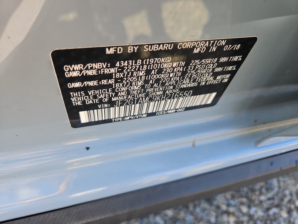 Used 2019 Subaru Crosstrek 2.0i Limited AWD/4WD image 14