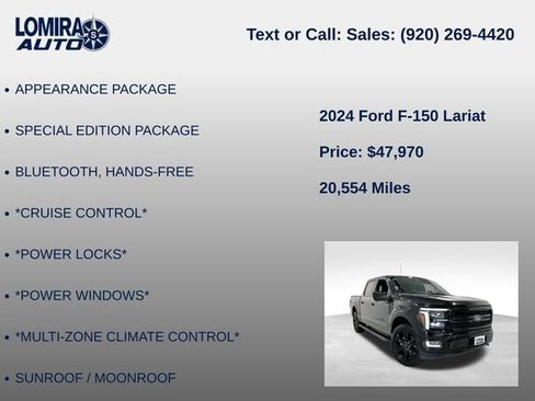 Used 2024 Ford F150 Lariat w/ Equipment Group 502A High AWD/4WD image 27