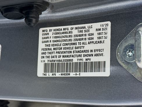 Used 2020 Honda CR-V EX-L image 12