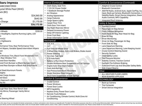 Used 2025 Subaru Impreza 2.0i image 3