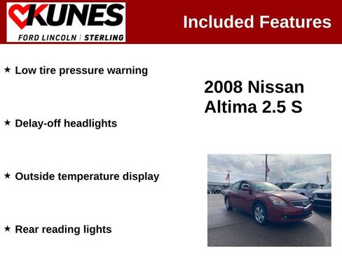 Used 2008 Nissan Altima 2.5 S w/ Emergency Aid Pkg image 2
