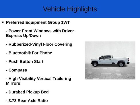 New 2026 Chevrolet Silverado 2500 W/T w/ WT Convenience Package RWD image 3