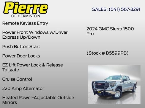 Used 2024 GMC Sierra 1500 Pro w/ Pro Value Package AWD/4WD image 30