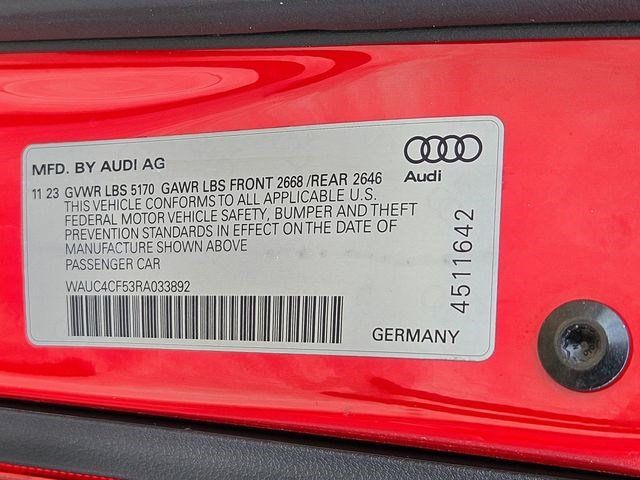 Used 2024 Audi S5 Premium Plus w/ Premium Plus Package AWD/4WD image 30