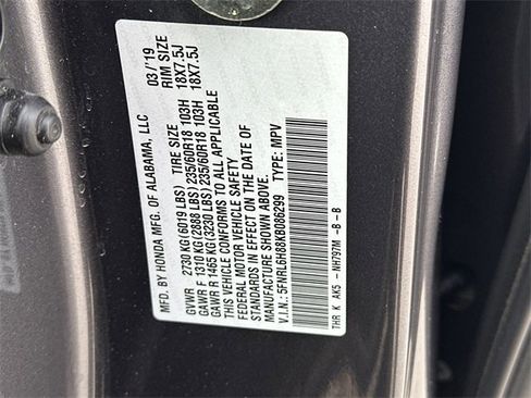 Used 2019 Honda Odyssey Touring image 35