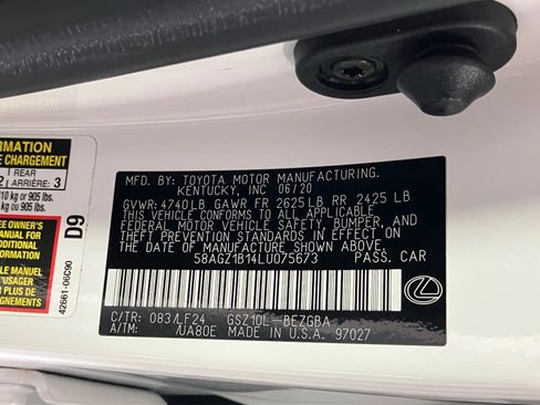 Used 2020 Lexus ES 350 F Sport w/ Accessory Package FWD image 13