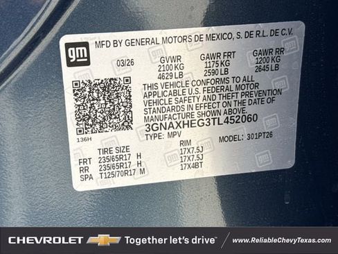 New 2026 Chevrolet Equinox LT w/ Safety and Technology Package FWD image 30