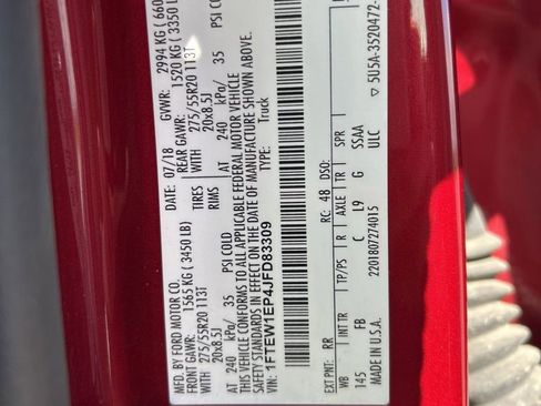 Used 2018 Ford F150 XLT w/ Equipment Group 302A Luxury image 15