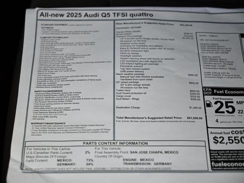 New 2025 Audi Q5 Premium Plus w/ Premium Plus image 39