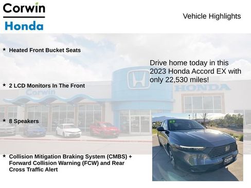 Used 2023 Honda Accord EX image 6