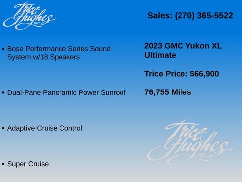 Used 2023 GMC Yukon XL Denali Ultimate AWD/4WD image 3