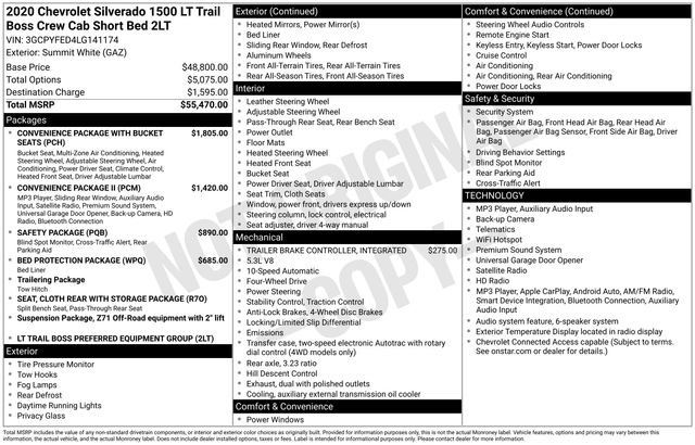 Used 2020 Chevrolet Silverado 1500 LT Trail Boss AWD/4WD image 28