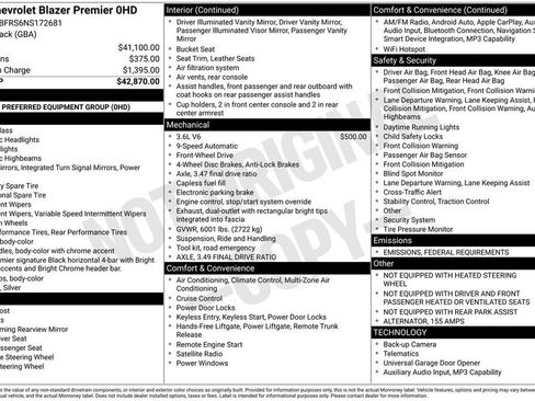 Used 2022 Chevrolet Blazer Premier image 6