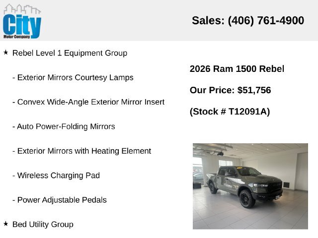 Used 2026 RAM 1500 Rebel w/ Bed Utility Group AWD/4WD image 12