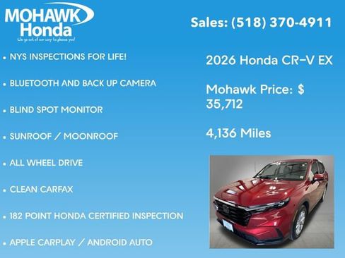 Certified 2026 Honda CR-V EX image 8