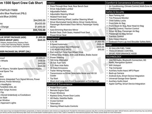 Used 2018 RAM 1500 Sport w/ Hydro Blue Sport Package image 2