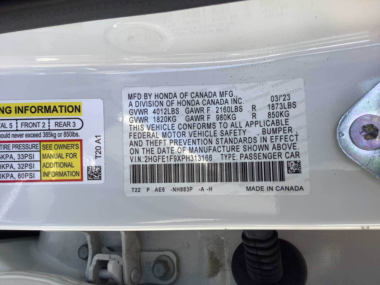 Used 2023 Honda Civic Touring image 10