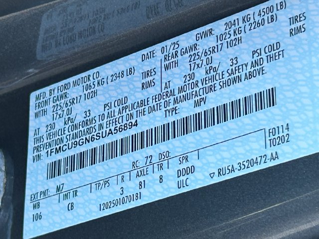 Used 2025 Ford Escape Active AWD/4WD image 35