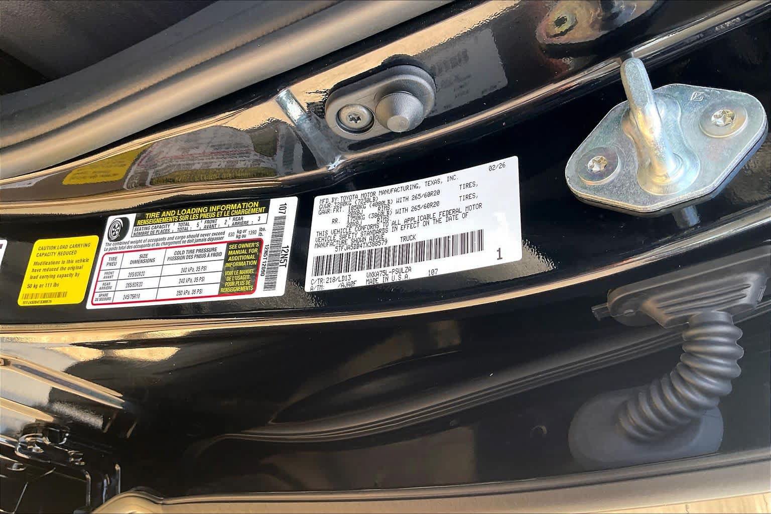 Certified 2026 Toyota Tundra Limited AWD/4WD image 37