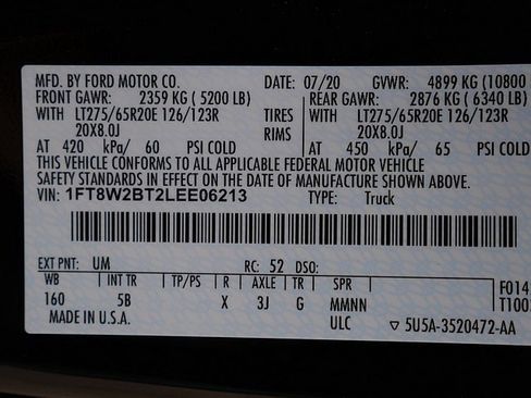 Used 2020 Ford F250 Lariat w/ Lariat Ultimate Package image 74