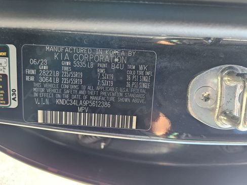 Certified 2023 Kia EV6 Wind RWD image 30