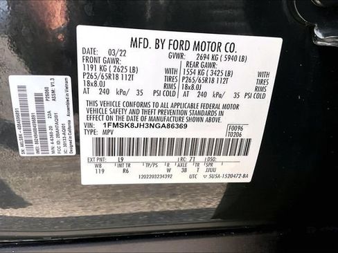 Used 2022 Ford Explorer Timberline AWD/4WD image 28