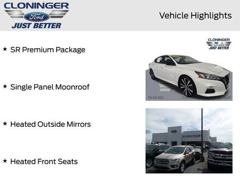 Used 2019 Nissan Altima 2.5 SR w/ SR Premium Package image 4