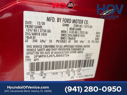 Used 2020 Ford Edge SEL FWD image 59