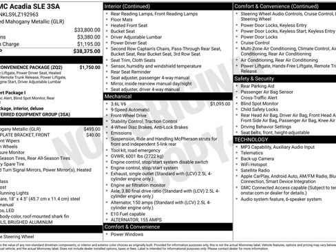 Used 2020 GMC Acadia SLE w/ Driver Convenience Package FWD image 43