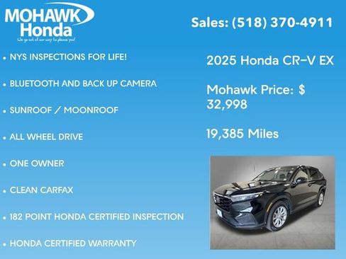 Certified 2025 Honda CR-V EX image 8