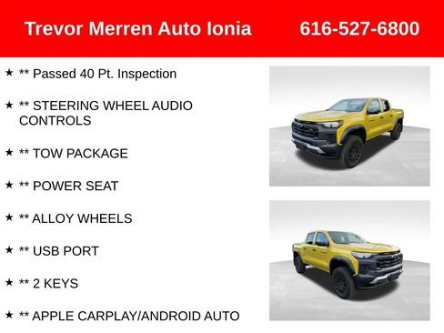 Used 2024 Chevrolet Colorado Trail Boss w/ Technology Package AWD/4WD image 13