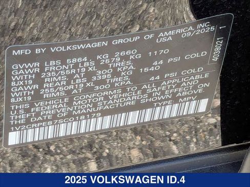 New 2025 Volkswagen ID.4 Pro image 21