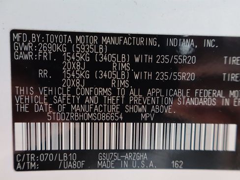 Used 2021 Toyota Highlander Limited AWD/4WD image 50