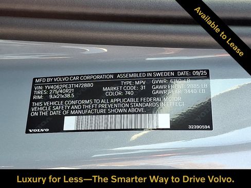 Certified 2026 Volvo XC90 B6 Plus w/ Protection Package Premier AWD/4WD image 16