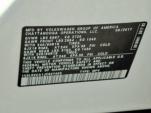 Used 2018 Volkswagen Atlas SE AWD/4WD image 26