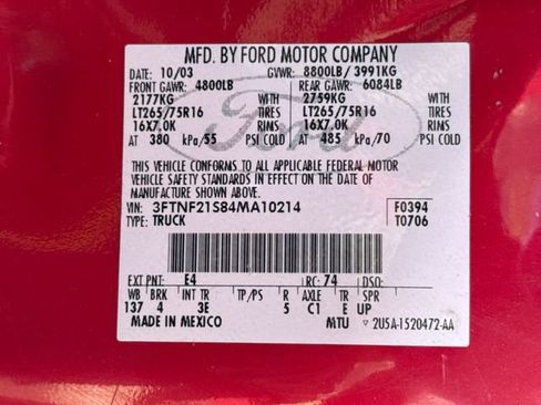 Used 2004 Ford F250 XL AWD/4WD image 15