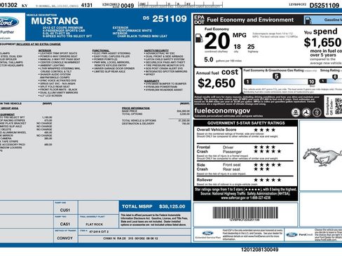 Used 2013 Ford Mustang GT Premium w/ GT Coupe Accessory Pkg 1 RWD image 2