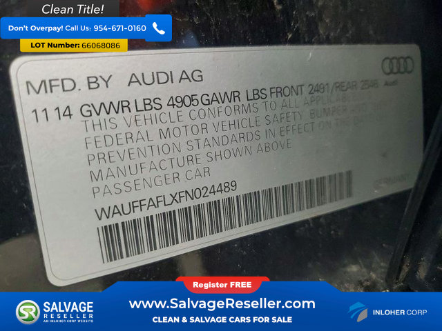 Used 2015 Audi A4 2.0T Premium Plus w/ Technology Package AWD/4WD image 13