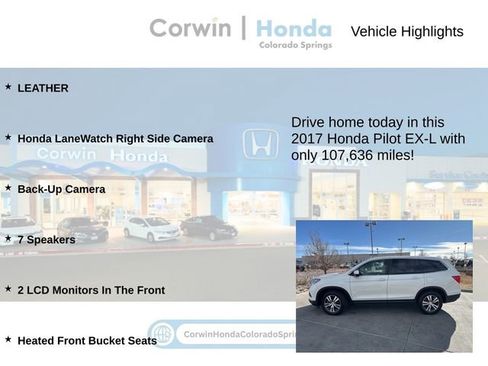 Used 2017 Honda Pilot EX-L image 6