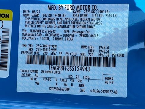 New 2025 Ford Mustang GT Premium image 44