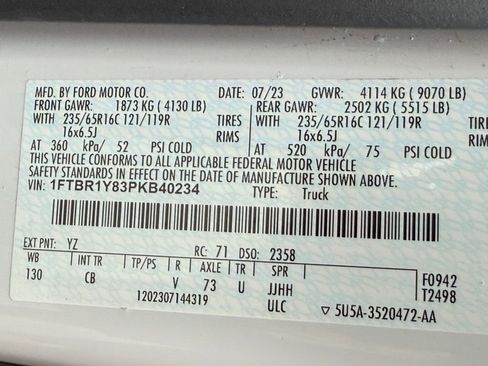 Certified 2023 Ford Transit 250 Base w/ Exterior Upgrade Package image 27