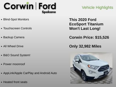 Used 2020 Ford EcoSport Titanium image 6