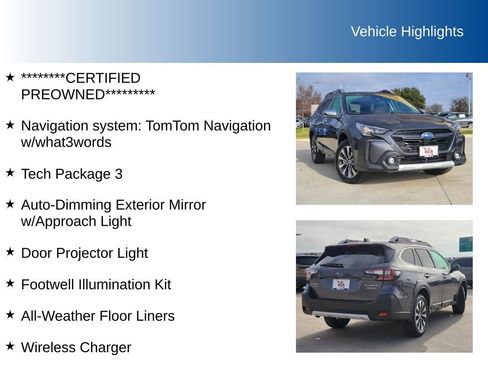 Certified 2024 Subaru Outback Touring w/ Tech Package 3 image 5