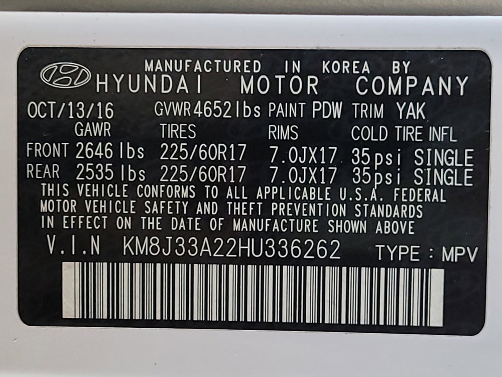 Used 2017 Hyundai Tucson Eco FWD image 33