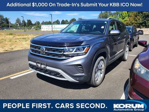 Used 2021 Volkswagen Atlas SEL AWD/4WD image 1