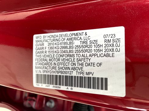 Certified 2023 Honda Pilot Touring image 24