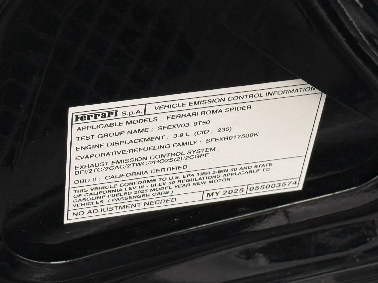 Used 2025 Ferrari Roma Spider RWD image 55